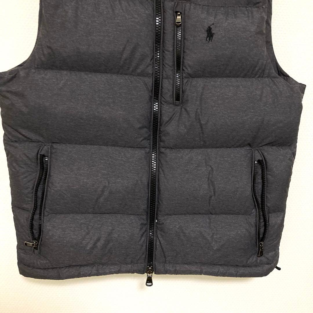 【美品】ポロ・ラルフ・ローレン ダウンベスト ダークグレー 人気デザイン