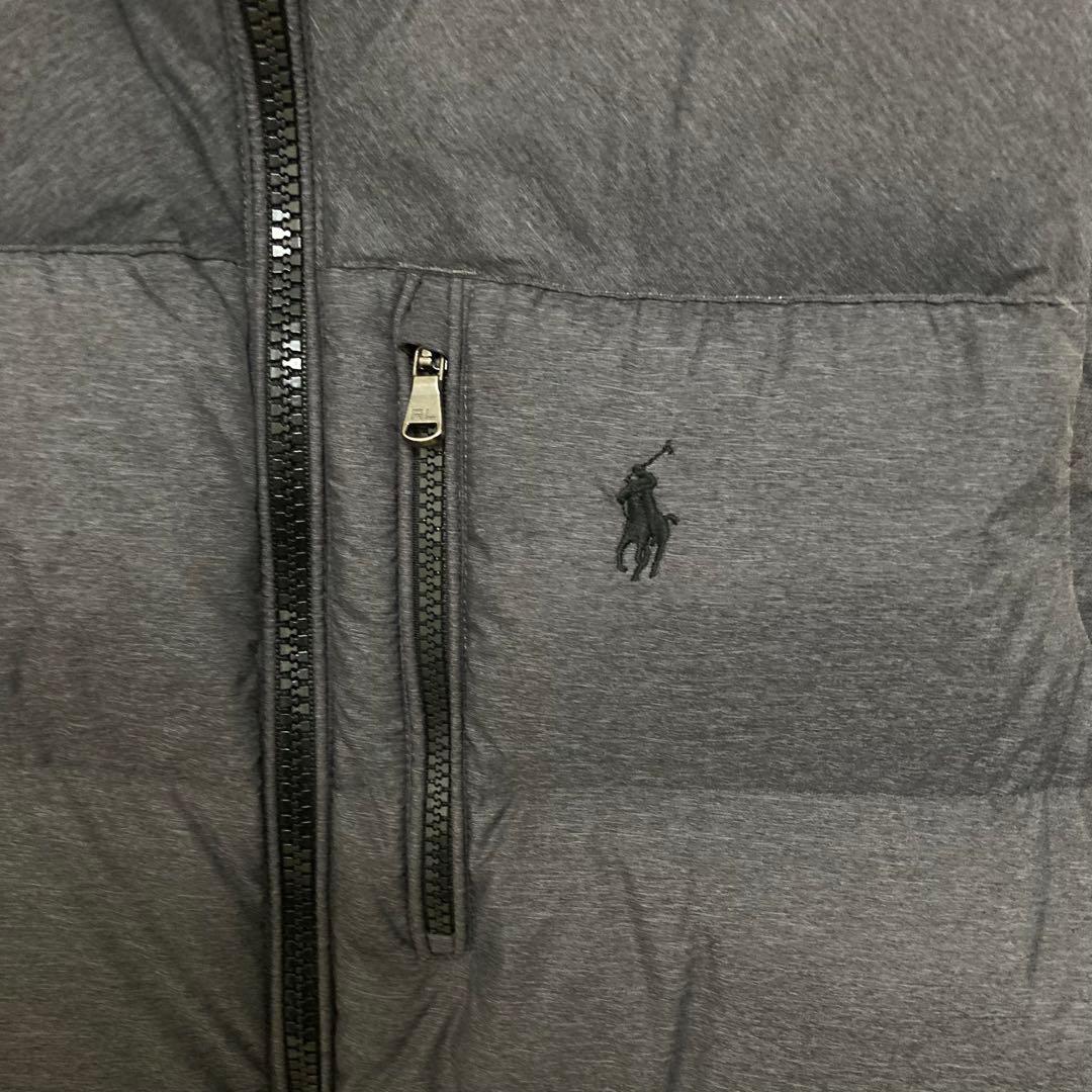 【美品】ポロ・ラルフ・ローレン ダウンベスト ダークグレー 人気デザイン