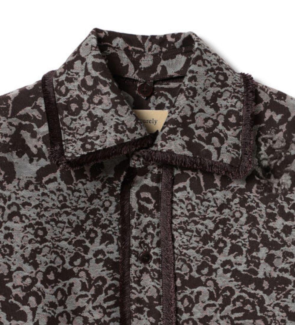 冬大セール❗️maturely♥フラワージャガードフリンジジャケット