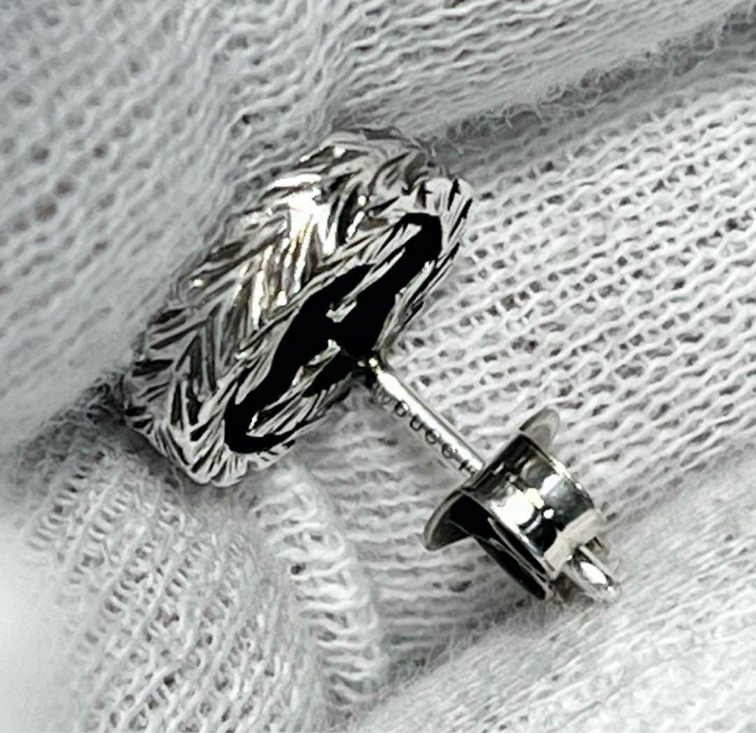 限界価格‼️GUCCI 燻‼️インターロッキングピアス　片耳‼️