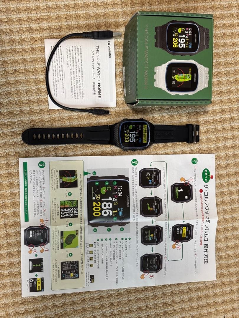 GOLF WATCH NORM II GPS機能付き