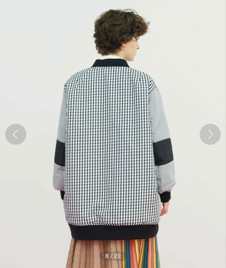 FRAPBOIS ギンガムリバーブルゾンコート