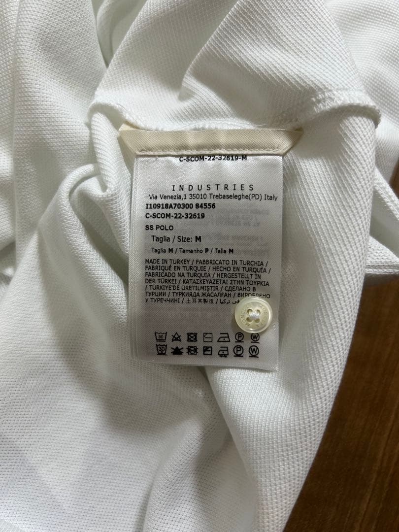 MONCLER モンクレール 白 ポロシャツ　Mサイズ