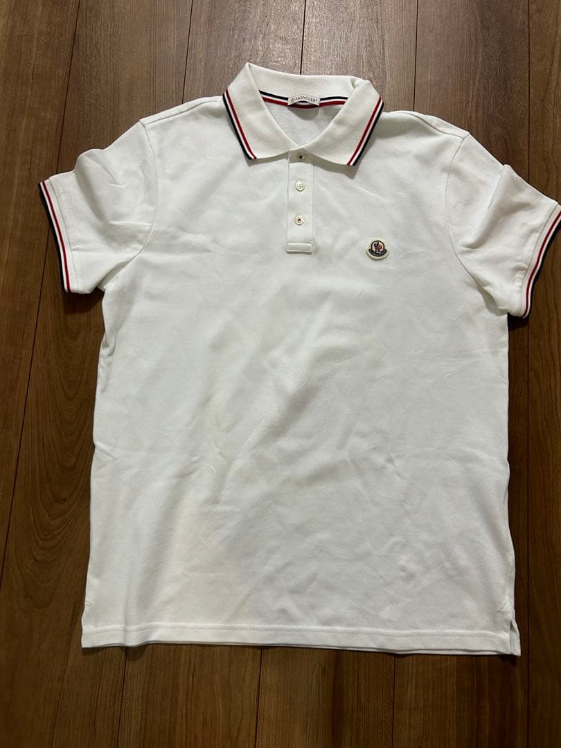 MONCLER モンクレール 白 ポロシャツ　Mサイズ