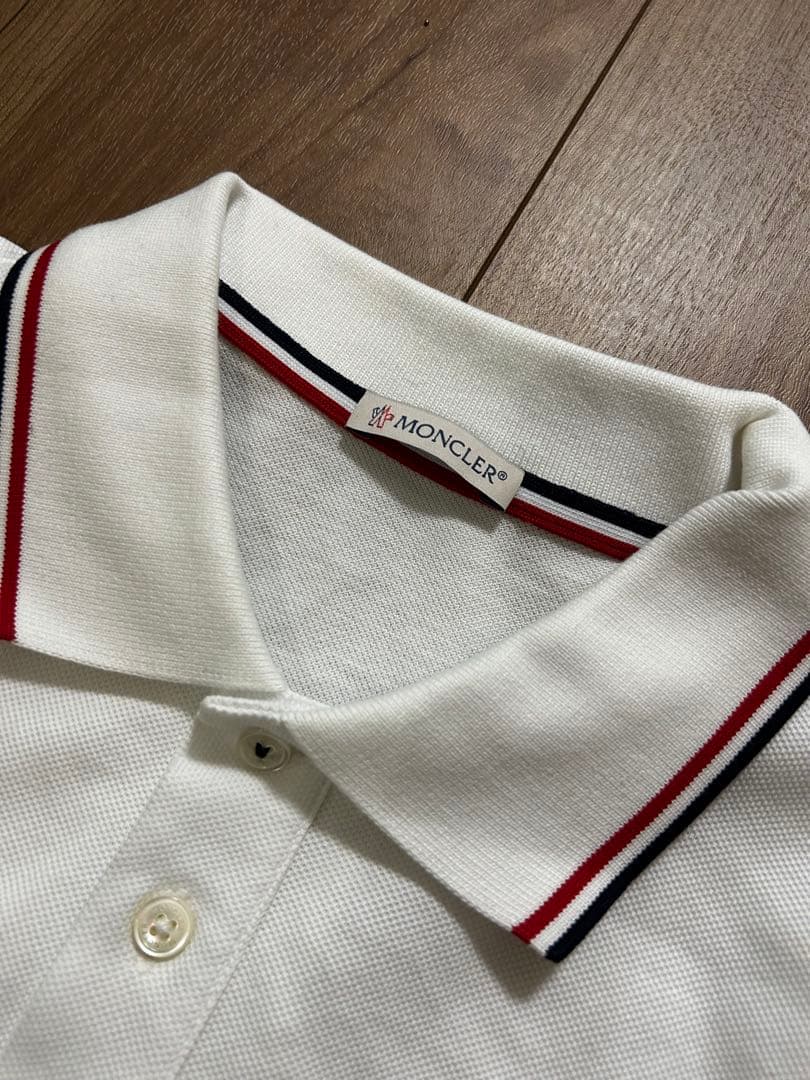 MONCLER モンクレール 白 ポロシャツ　Mサイズ