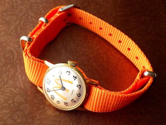 【1970年代頃】ヴィンテージ マクドナルド McDonald's 手巻き腕時計