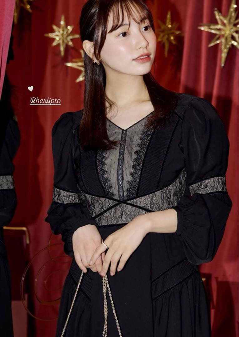 herlipto Social Lace Flare Dress Sサイズ