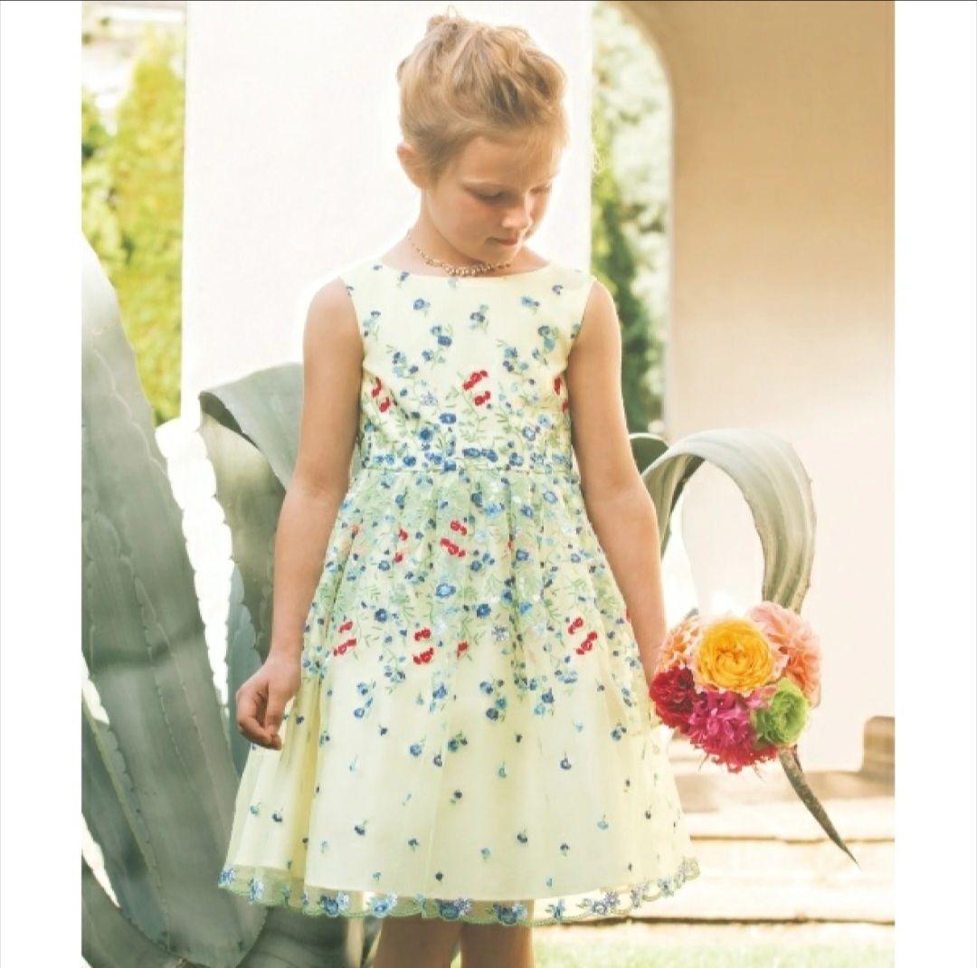 TOCCA バンビーニ フラワーフィールド ワンピース ドレス 140cm