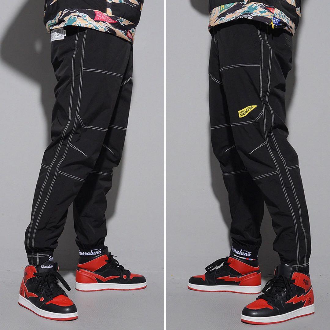 新品 ラッセルノ ゴルフ ウィンド ストップ ロング パンツ ブラック XL 6