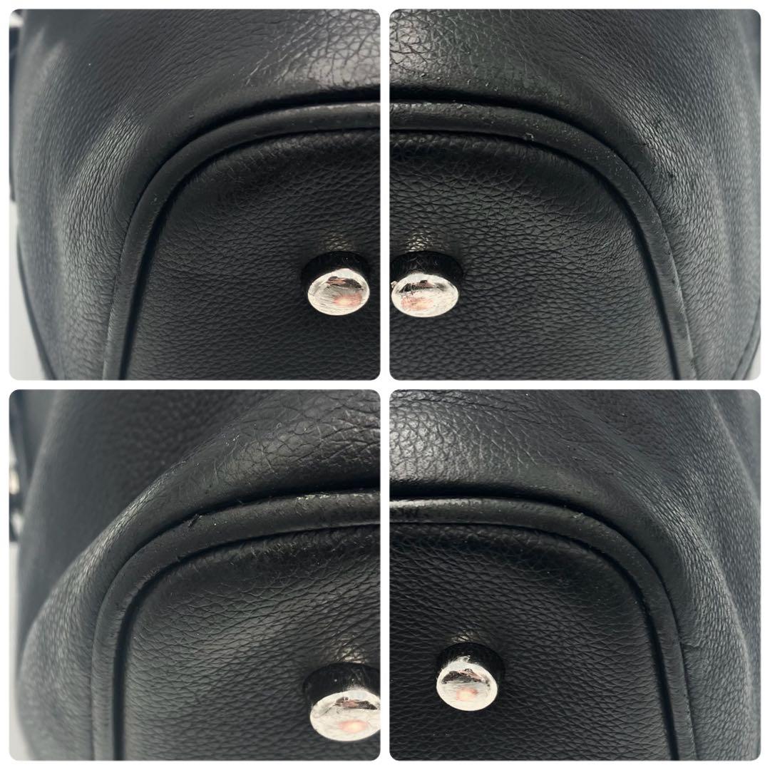 コーチ ボストンバッグ 2way レザー 大容量 旅行 トラベル ブラック