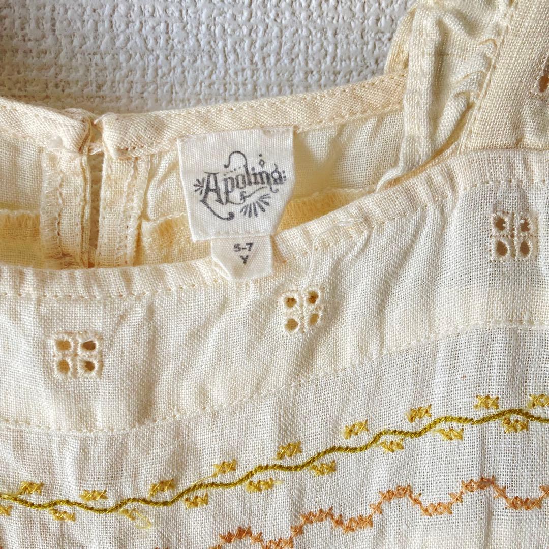 ワンピース Apolina Rosalie Sundress Magnolia 5-7y