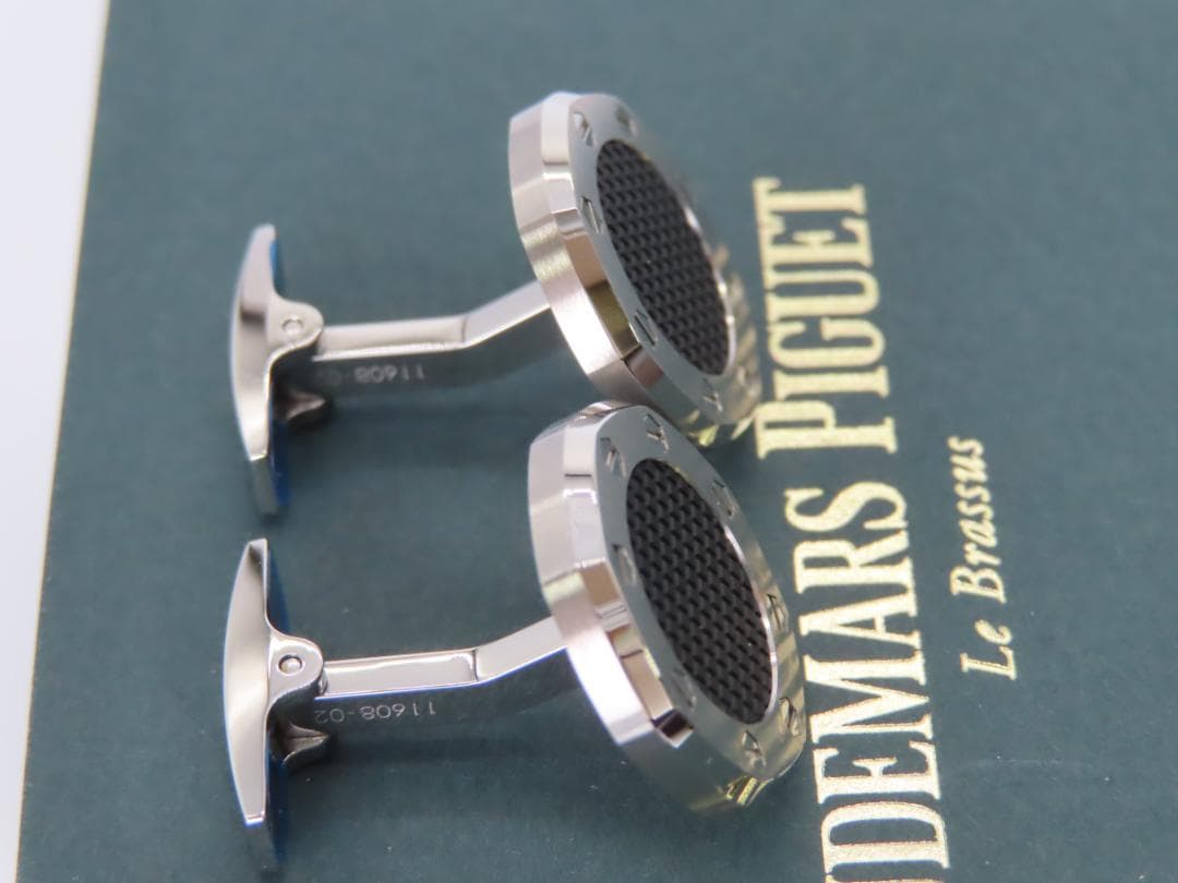 オーデマピゲ ロイヤルオーク カフス ボタン カフリンクス ブラック 黒 AP