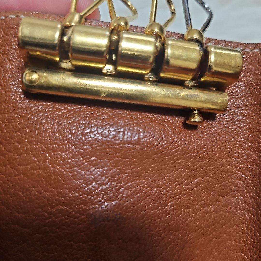 専用 HERMES ベアン キーケース ブラウン 金 ４連 箱付き