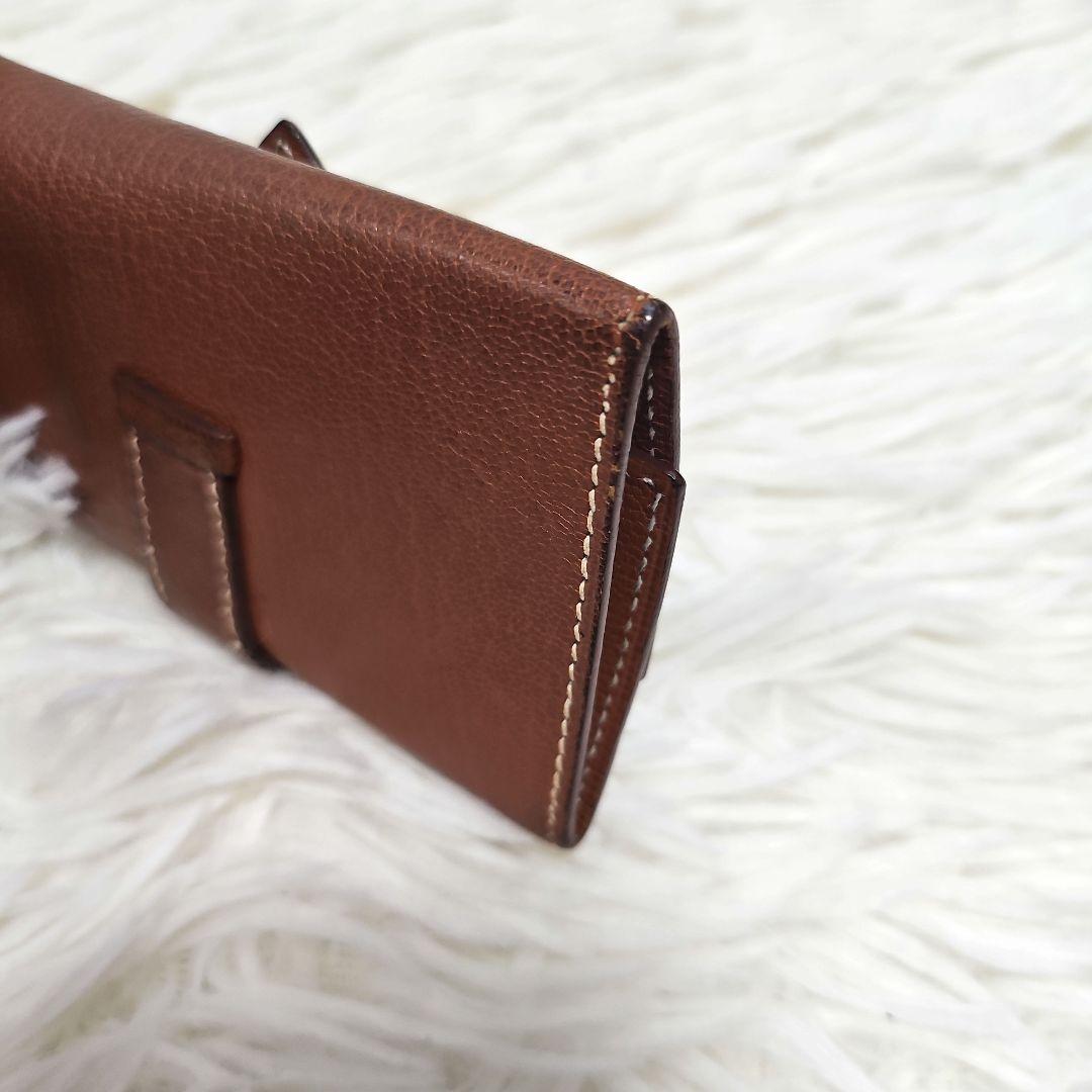 専用 HERMES ベアン キーケース ブラウン 金 ４連 箱付き