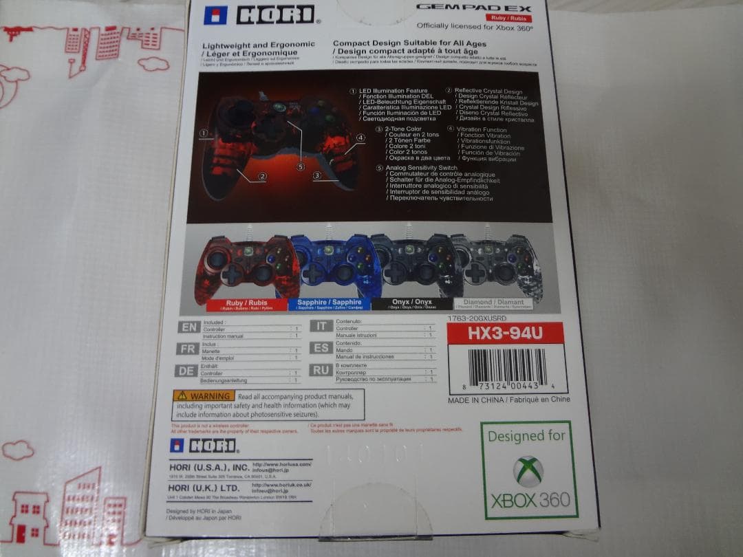 Xbox 360 Windows PC 対応 ホリパッドEX 海外モデル 未開封