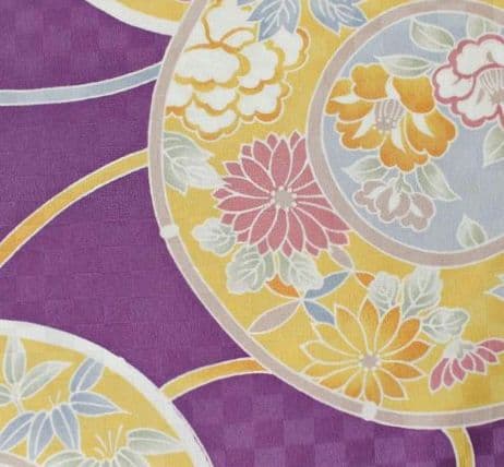 岡重　花鼓柄　シルック　替え袖