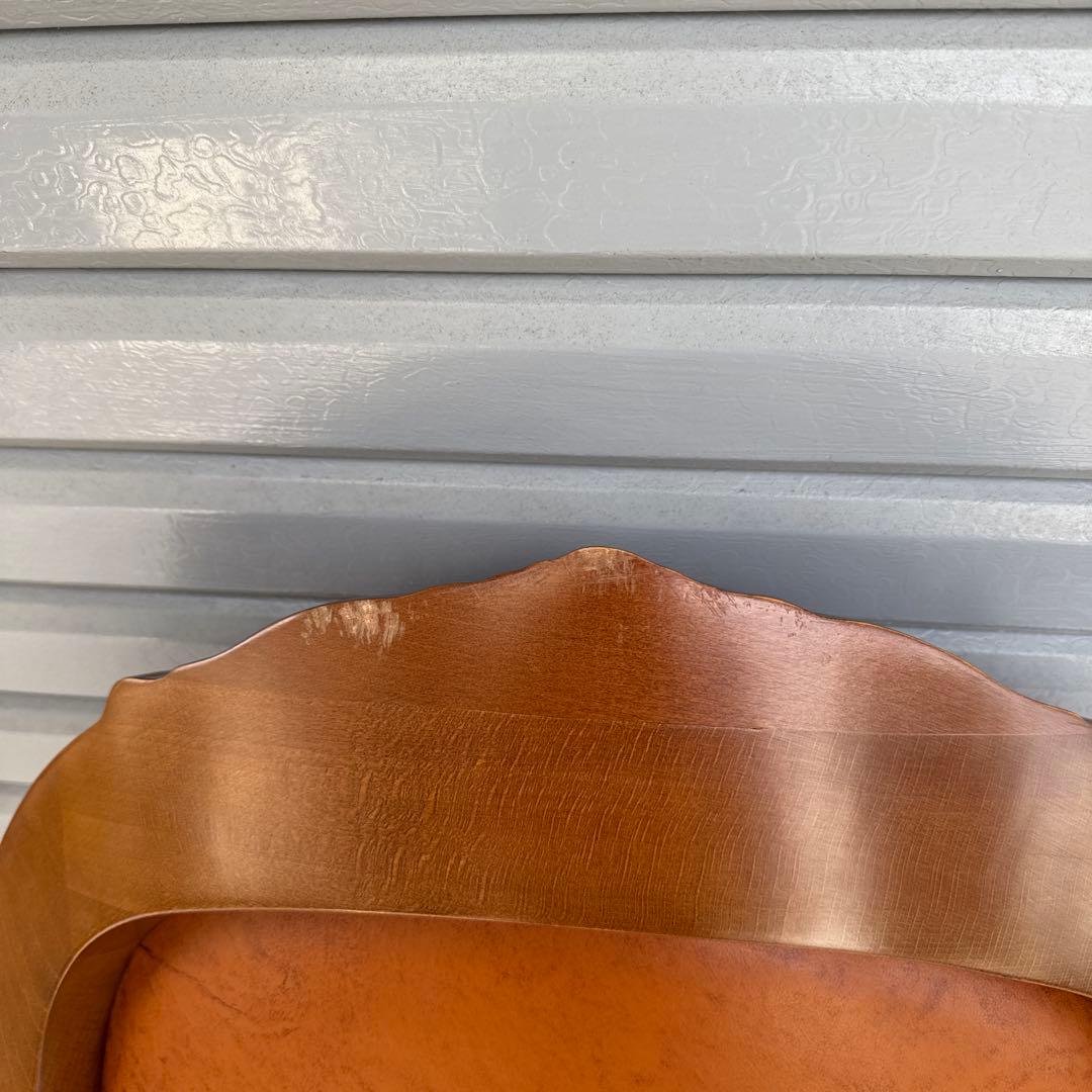 イタリア製 ハイバックチェア　鋲打ちロココ様式　彫刻　猫脚 アームチェア