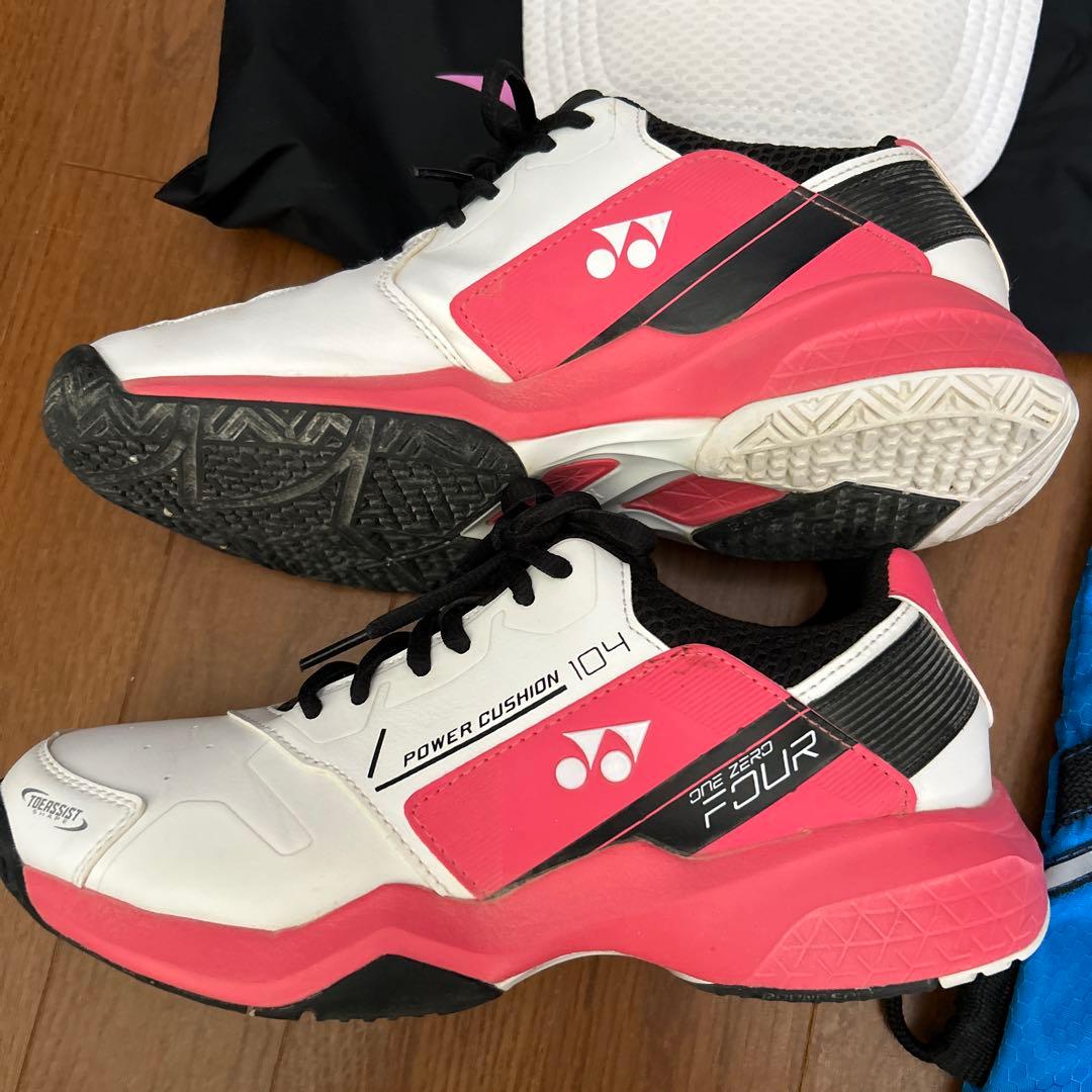 軟式テニス　YONEX DI-T500 ラケット　パークッションシューズ　セット