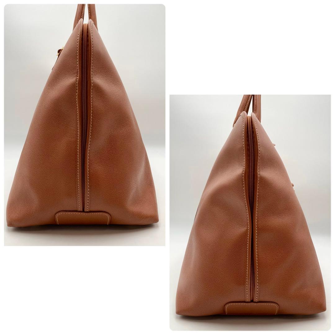 希少！超美品✨MORABITO ボストンバッグ 旅行鞄 大容量 レザー 茶色 鍵