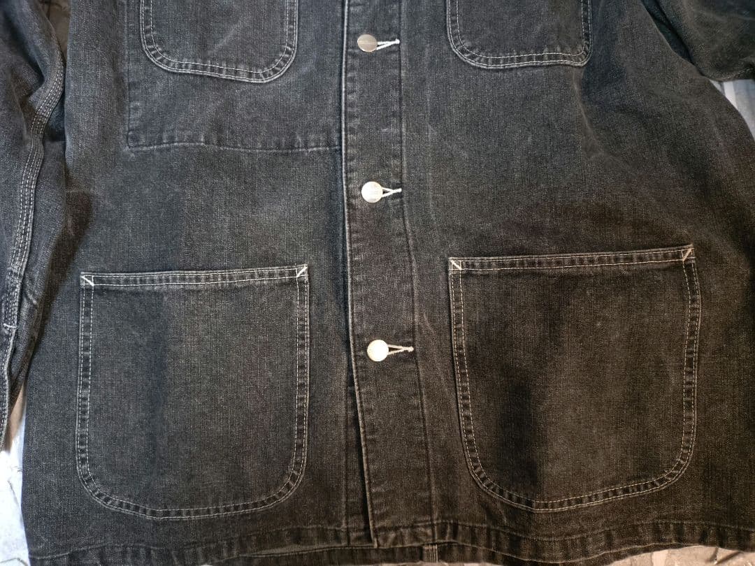 【カーハート】【Lサイズ】【ブラックデニム】【チョアコート】カバーオール