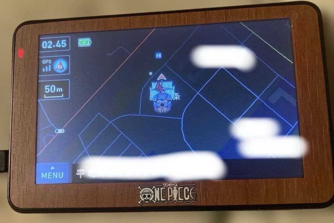 ワンピース トレジャーハンティング ポータブルナビCN-500TOP 難あり