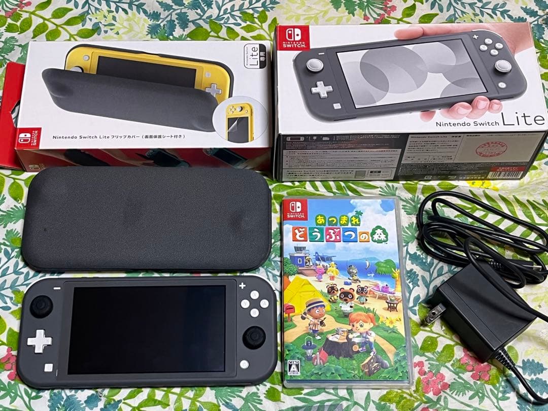 Nintendo Switch Lite グレー 本体 + あつまれどうぶつの森