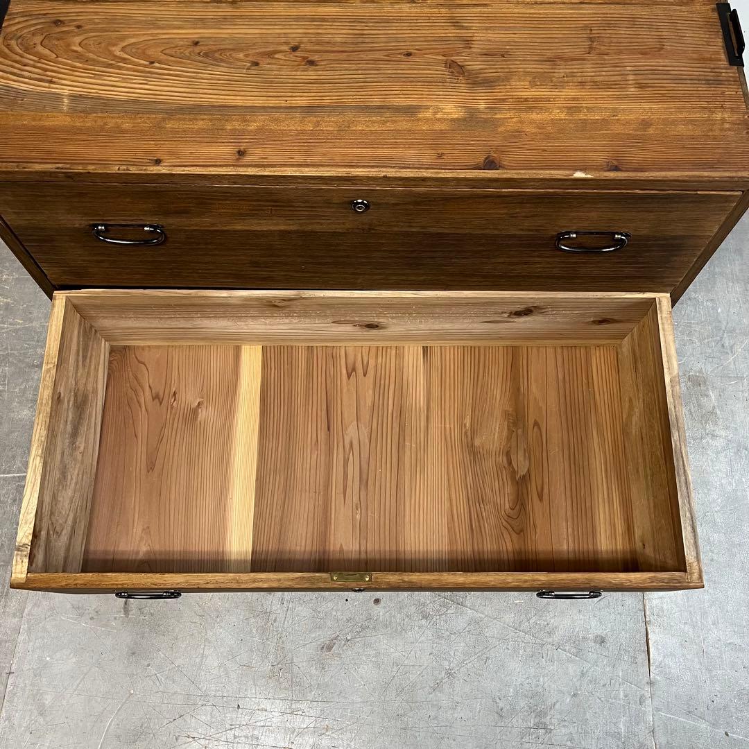 ヴィンテージ チェスト 箪笥 桐 杉 テレビ台 無垢材 昭和レトロ z462
