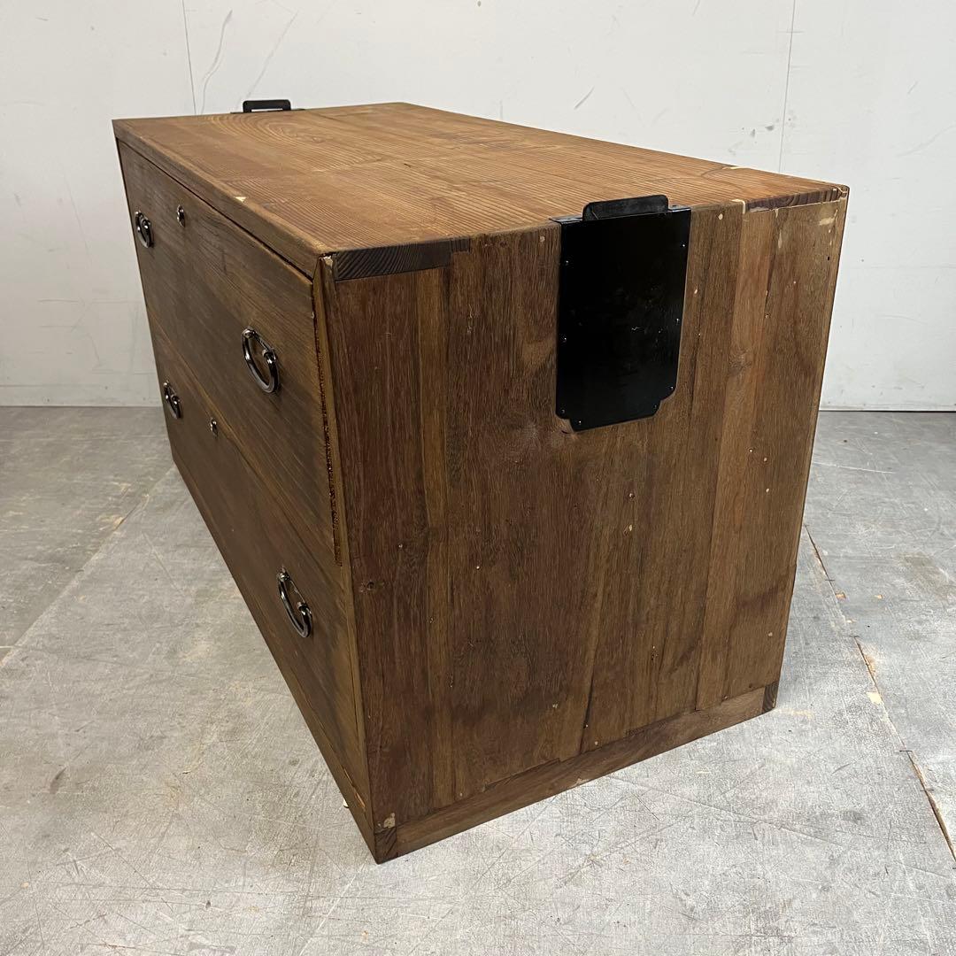 ヴィンテージ チェスト 箪笥 桐 杉 テレビ台 無垢材 昭和レトロ z462