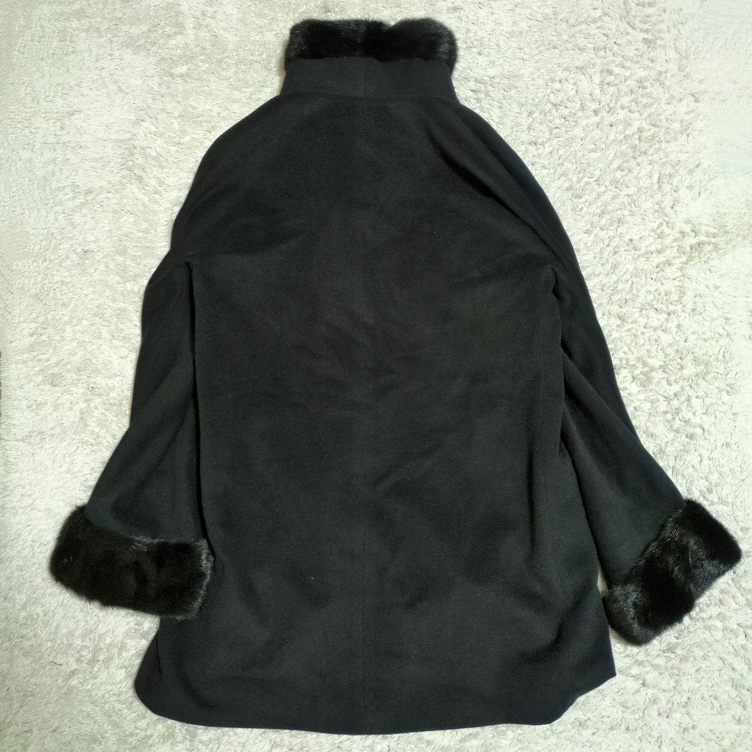 HERNO　ヘルノ　ロロピアーナ　カシミア　ロングコート　ファー　ブラック　44