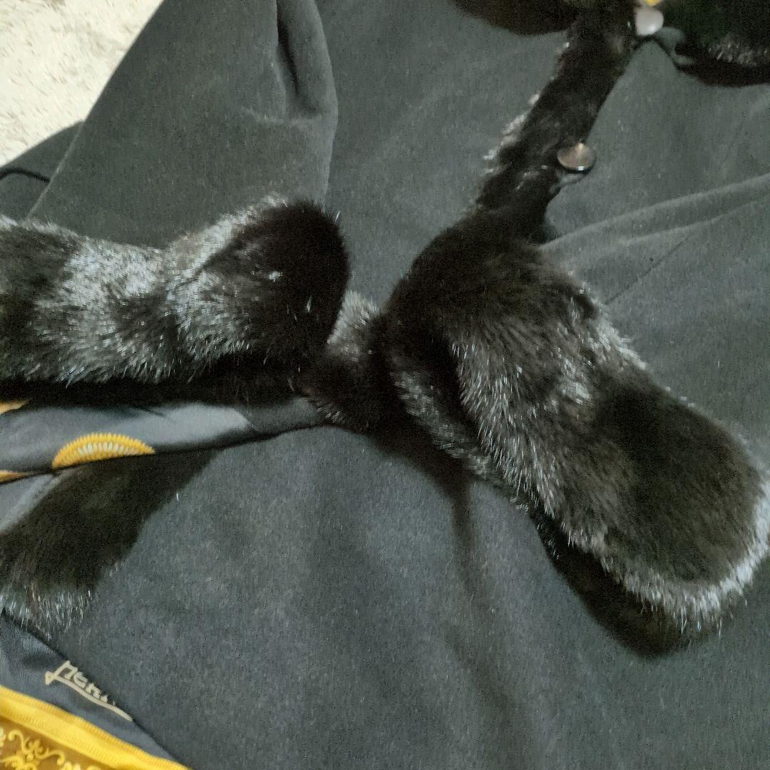 HERNO　ヘルノ　ロロピアーナ　カシミア　ロングコート　ファー　ブラック　44