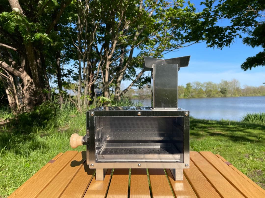 ミニ薪ストーブ ステンレス製 収納バッグ付き コンパクト