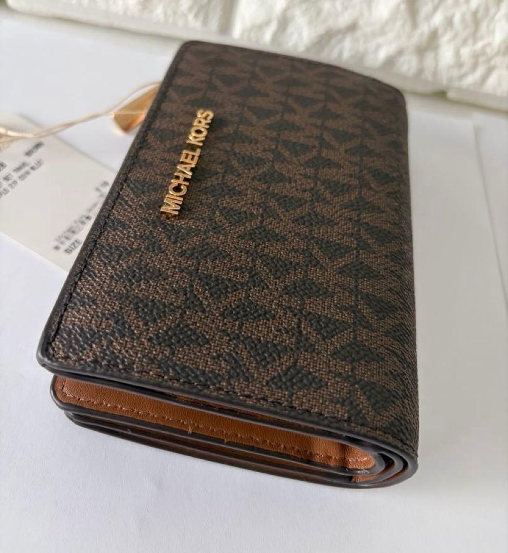 未使用 ⭐️ MICHAEL KORS マイケルコース 二つ折り財布 ブラウン