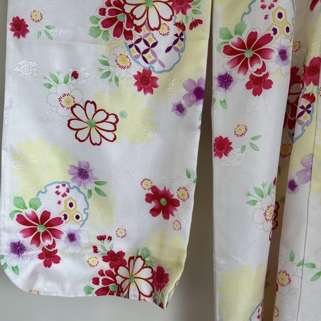 七五三7歳 女の子 お着物セット ホワイト希少