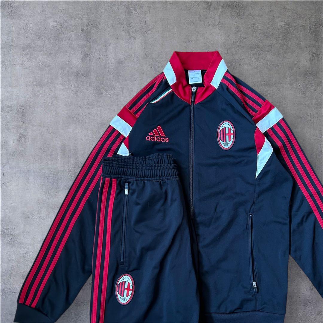 ACミラン セリエＡadidas セットアップ サッカー ジャージ 上下セット