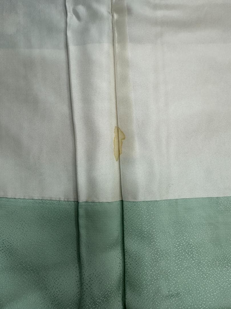 辻が花 銀通し振袖 青緑系 辻が花膨れ織六通柄袋帯フルセット