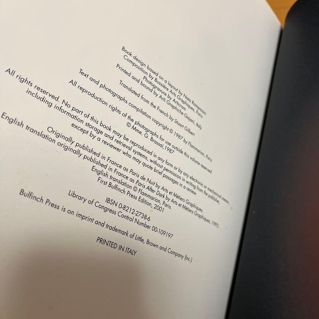 Brassai　Paris de nuit　PARIS BY NIGHT