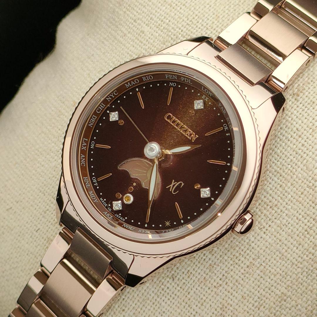◆限定◆極美品 CITIZEN XC/ クロスシー 砂時計 電波時計( ルキア