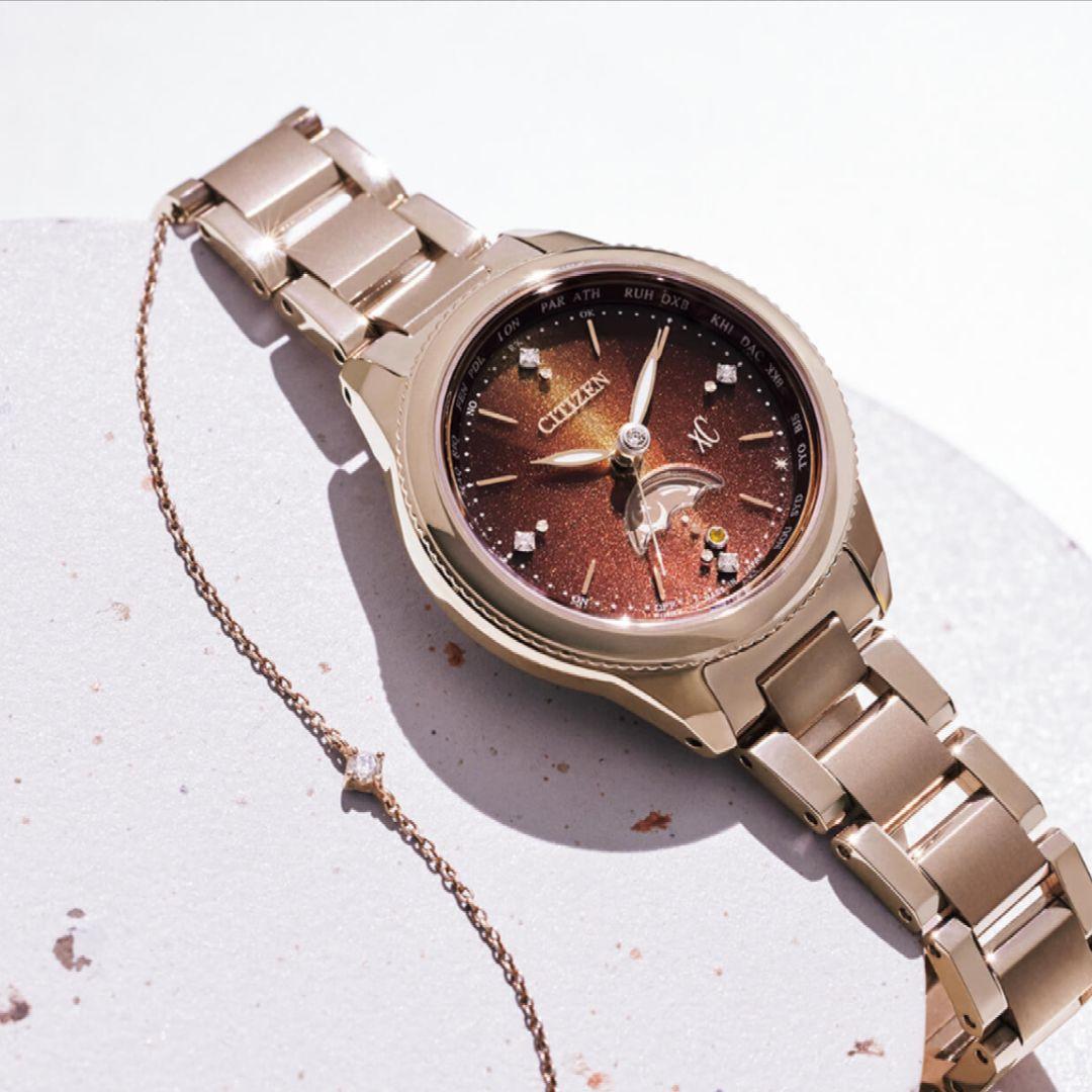 ◆限定◆極美品 CITIZEN XC/ クロスシー 砂時計 電波時計( ルキア