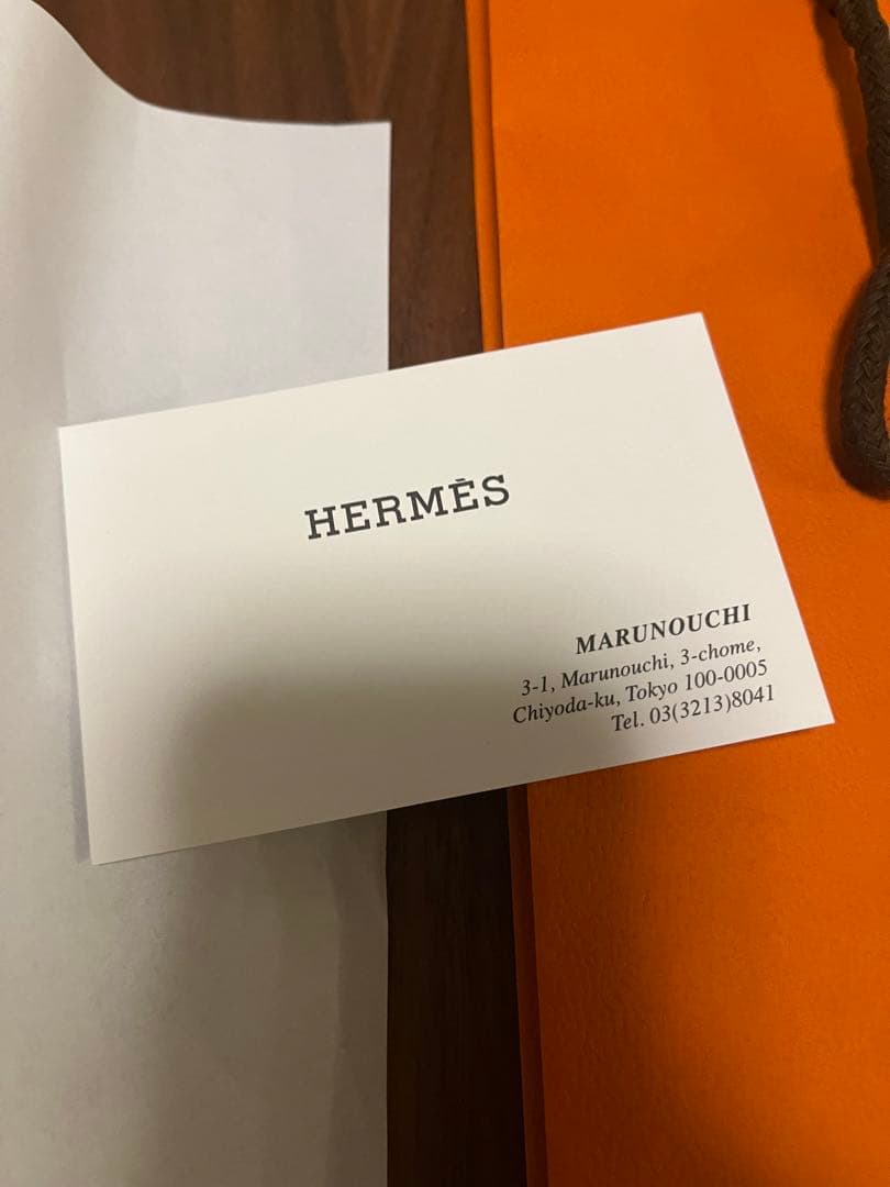 c*s様 HERMES ネイビー シルクタイ マグニファイング H 定価40,7