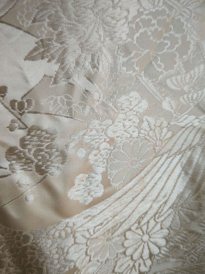 ニコ白打掛2点 吉祥束ね熨斗飛鶴花文　逸品