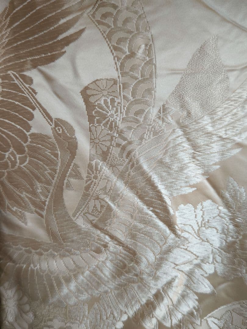 ニコ白打掛2点 吉祥束ね熨斗飛鶴花文　逸品