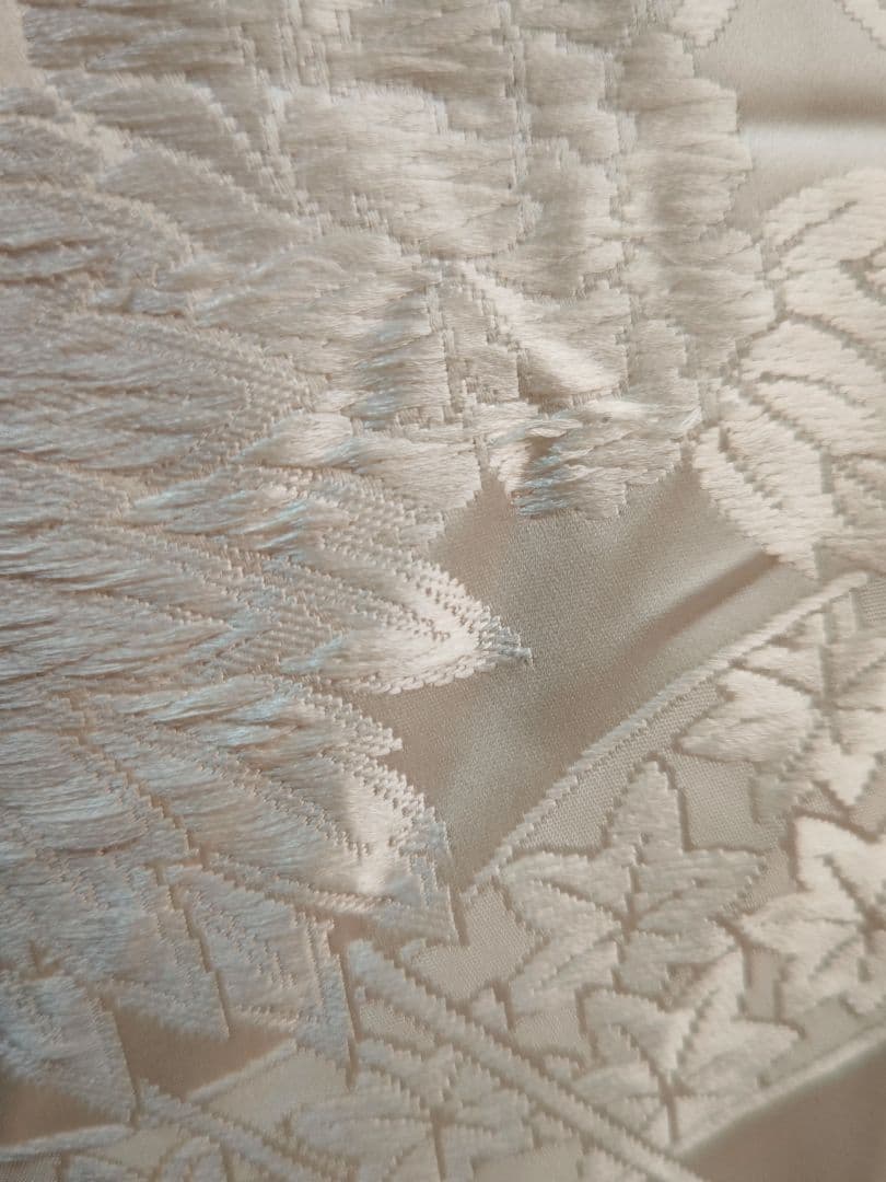 ニコ白打掛2点 吉祥束ね熨斗飛鶴花文　逸品