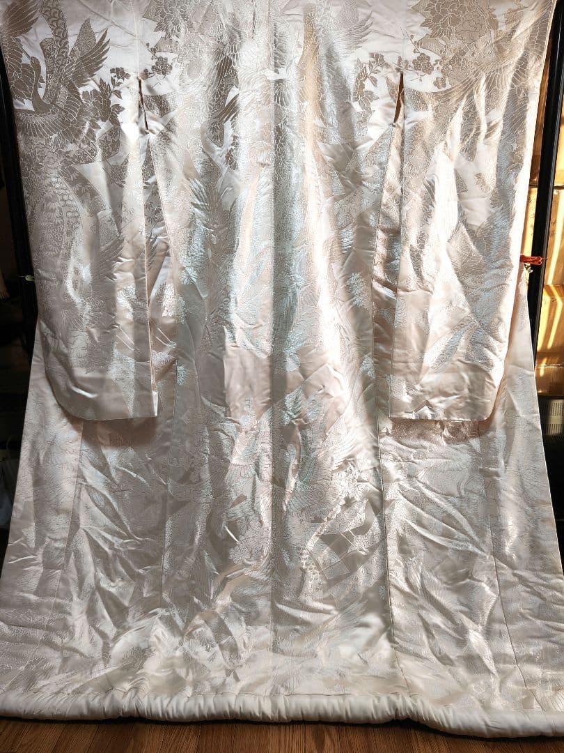 ニコ白打掛2点 吉祥束ね熨斗飛鶴花文　逸品