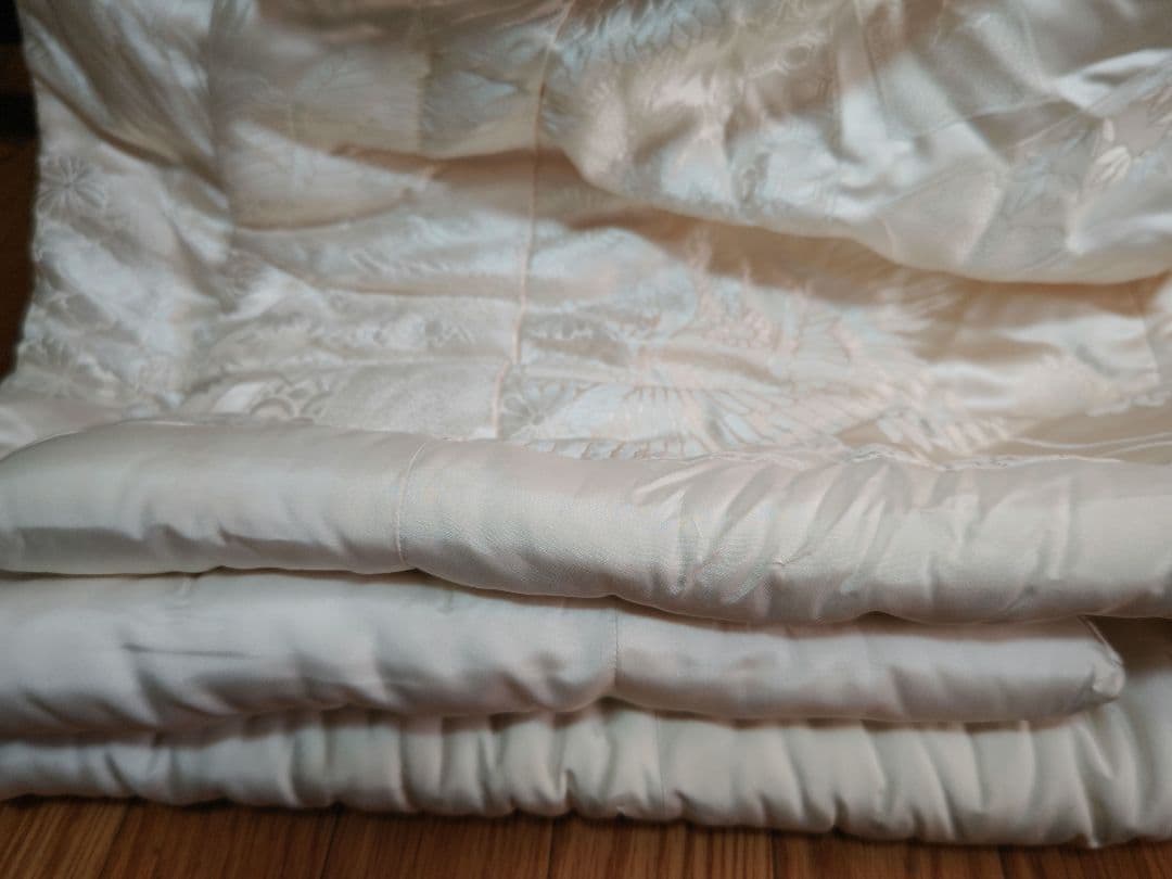 ニコ白打掛2点 吉祥束ね熨斗飛鶴花文　逸品