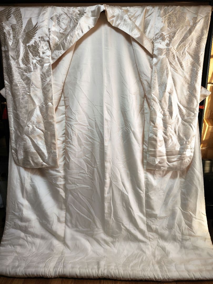 ニコ白打掛2点 吉祥束ね熨斗飛鶴花文　逸品