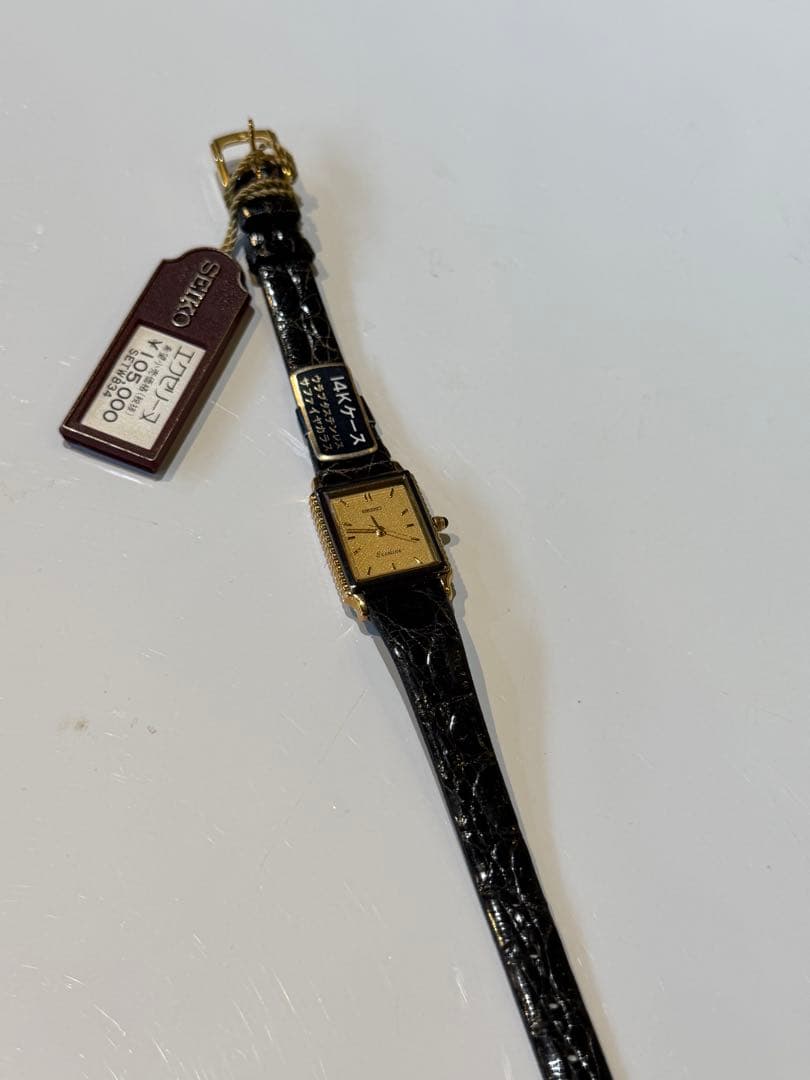 SEIKO セイコーエクセリーヌ14Kゴールド アナログ腕時計未使用