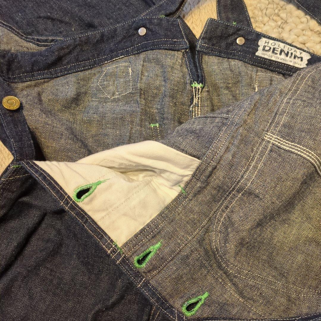 HOLIDAY LOW BACK デニムオーバーオール　spick＆span