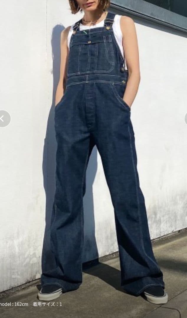 HOLIDAY LOW BACK デニムオーバーオール　spick＆span