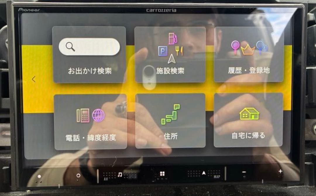 美品carrozzeria楽ナビ 7V型ワイドBluetoot