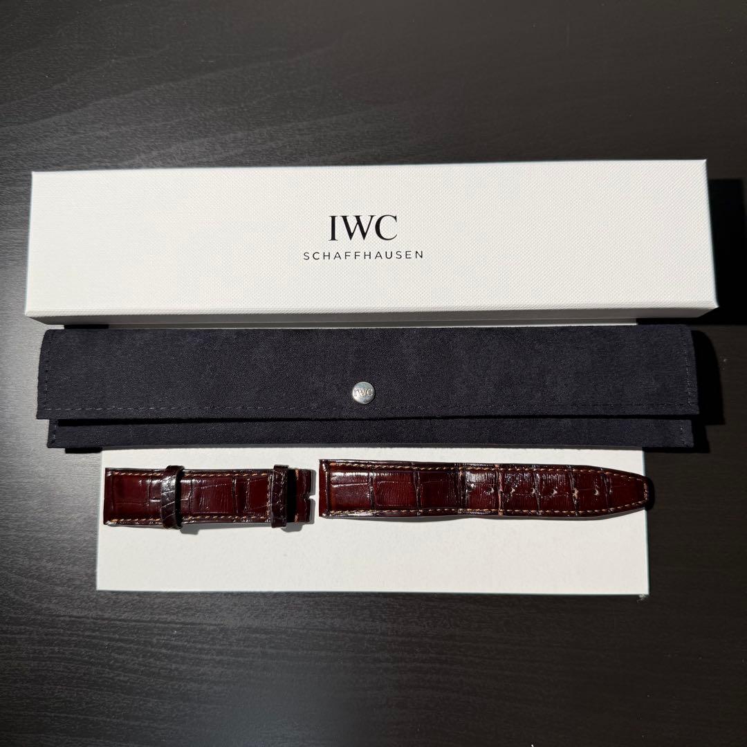 IWC ダークブラウン アリゲーター レザーベルト / ポートフィノ　20mm